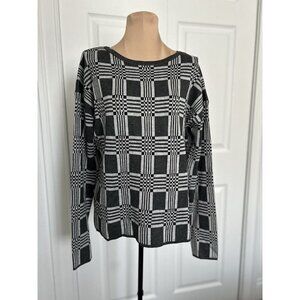 Lety & Me For Stitch Fix Sweater Womens Gray Long Sleeve Round Neck Pullover S